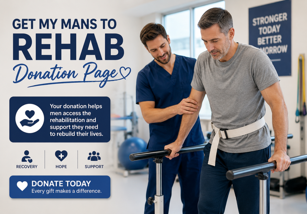 Get My Mans to Rehab A Donation Page That Helps Someone Take the First Step